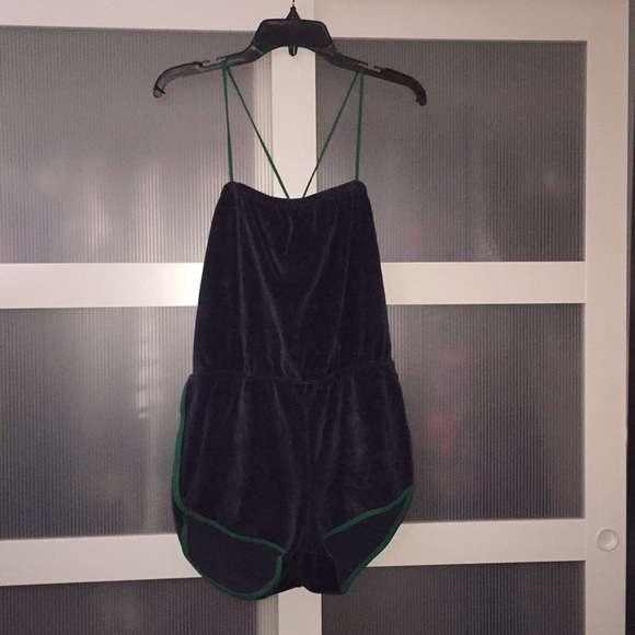 American Apparel Other - American Apparel Terry Cloth Romper XL Navy